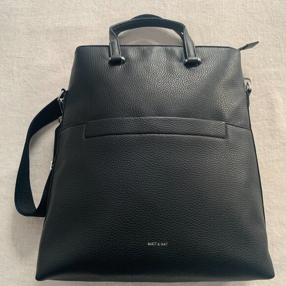 Matt & Nat LENNIE Vegan Tote – Purity Collection – Black (EUC) - Picture 2 of 7